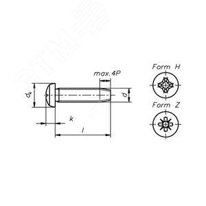 Винт самонарезающий М5 500 шт