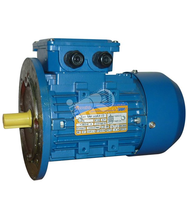 Электродвигатель 5АИ 63 А4 0.25/1500 IM 3081