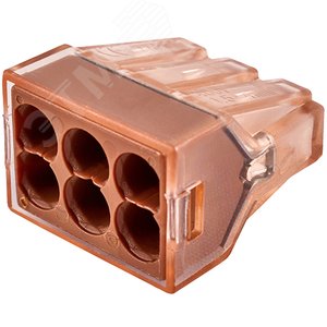 Клемма соединительная  6-контактная Elеctrodeel. Диапазон сечений 1,5-4,0 мм2. Номинальный ток/напряжение: 32А/400В.