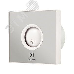 Вентилятор вытяжной D100 серый серебристый