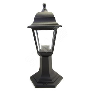 Светильник НТУ-04-60-001 Оскар черный прозрачное стекло E27 IP44