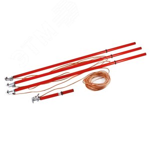 Заземление переносное ЗПЛ-35Э-3 для ВЛ 35 кВ 3 фазное S=35