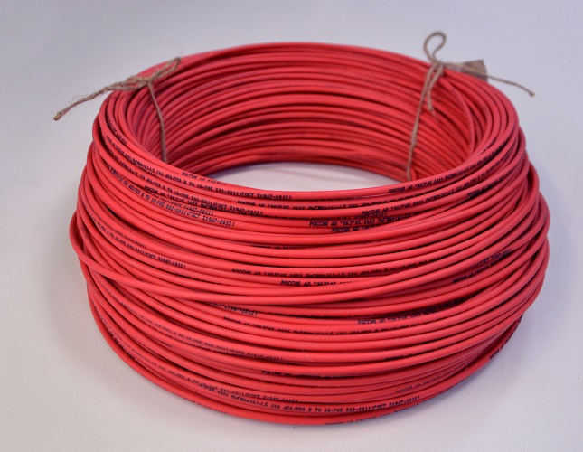 Провод силовой ПуГВнг(А)-LS 1х4красный 100м