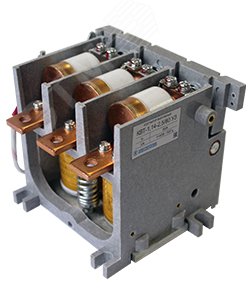 Контактор вакуумный КВТ-1,14-2,5/ 80-3 У3, трёхполюсный, 80А, 220В DC, 2з+1р, нереверсивный, без реле. (ЭТ)