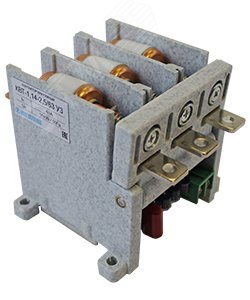 Контактор вакуумный КВТ-1,14-2,5/ 63-3 У3, трёхполюсный, 220В, 2з+1р, нереверсивный, без реле, IP00. (ЭТ)