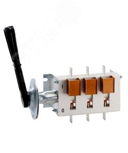 ВР32-39 В 71250-32 УХЛ3, 630А, съёмная боковая смещённая рукоятка, 3-х полюсный на два направления, с дугогасительными камерами, IP32, выключатель-раз