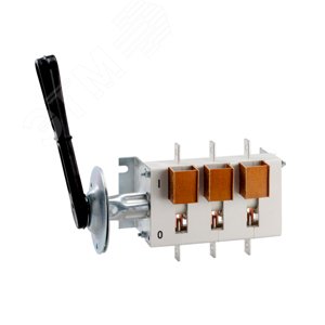 ВР32-39 В 31250-32 УХЛ3, 630А, съёмная боковая смещённая рукоятка, 3-х полюсный на одно направление, с дугогасительными камерами, IP32, выключатель-ра