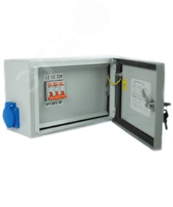 ЯТП-0,25 У3 220/12В, с 3-мя автоматами, IP54, ящик с понижающим трансформатором  (ЭТ)