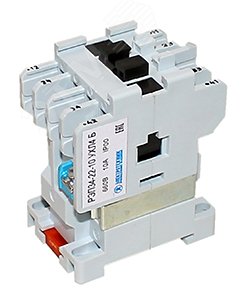 Реле электромагнитное промежуточное РЭП34-31-10 УХЛ4 Б, 40В/50Гц, 10А, 3з+1р, IP00