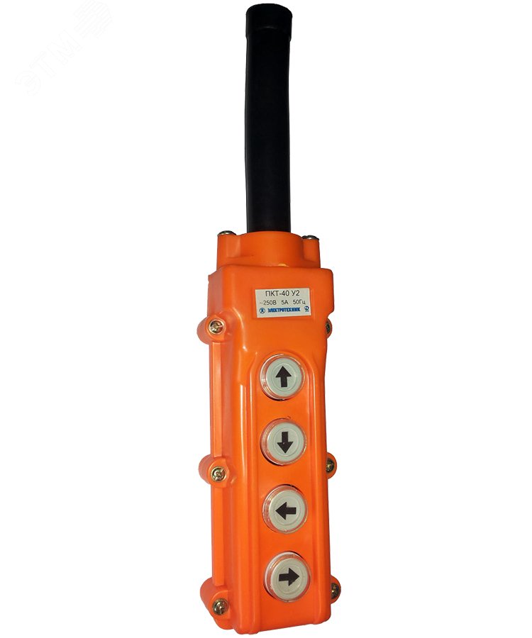Пост кнопочный ПКТ-40 на 4 кнопки IP54 ABS-пластик