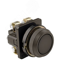 Кнопка КЕ-011 исп2(1но+1нз) чер.кн.