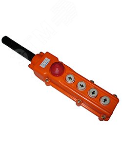 Пост кнопочный ПКТ-40Б У2 5А IP54 кнопка БЛОКИРОВКА с фиксацией (красная) стоп/вверх/вниз/влево/вправо