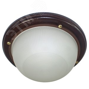 Светильник Самарканд 1101 Круг большой НПП 03-100-009 IP65 матовый корпус дер. венге ИУ