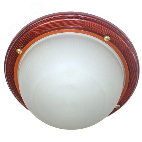 Светильник НПП-03-60-013 IP65 Самарканд 1301 Круг малый матовый корпус деревососна индивидуальная упаковка