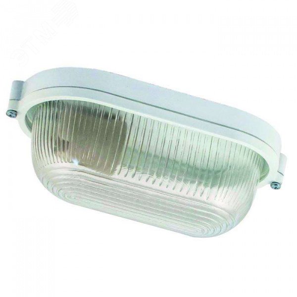 Светильник НПП-03-60-021 IP65 Банник 1401 Овал малый матовый/корпус белый