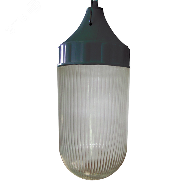 Светильник НСП-03-60-002 Конус прозрачный/основание черное IP65