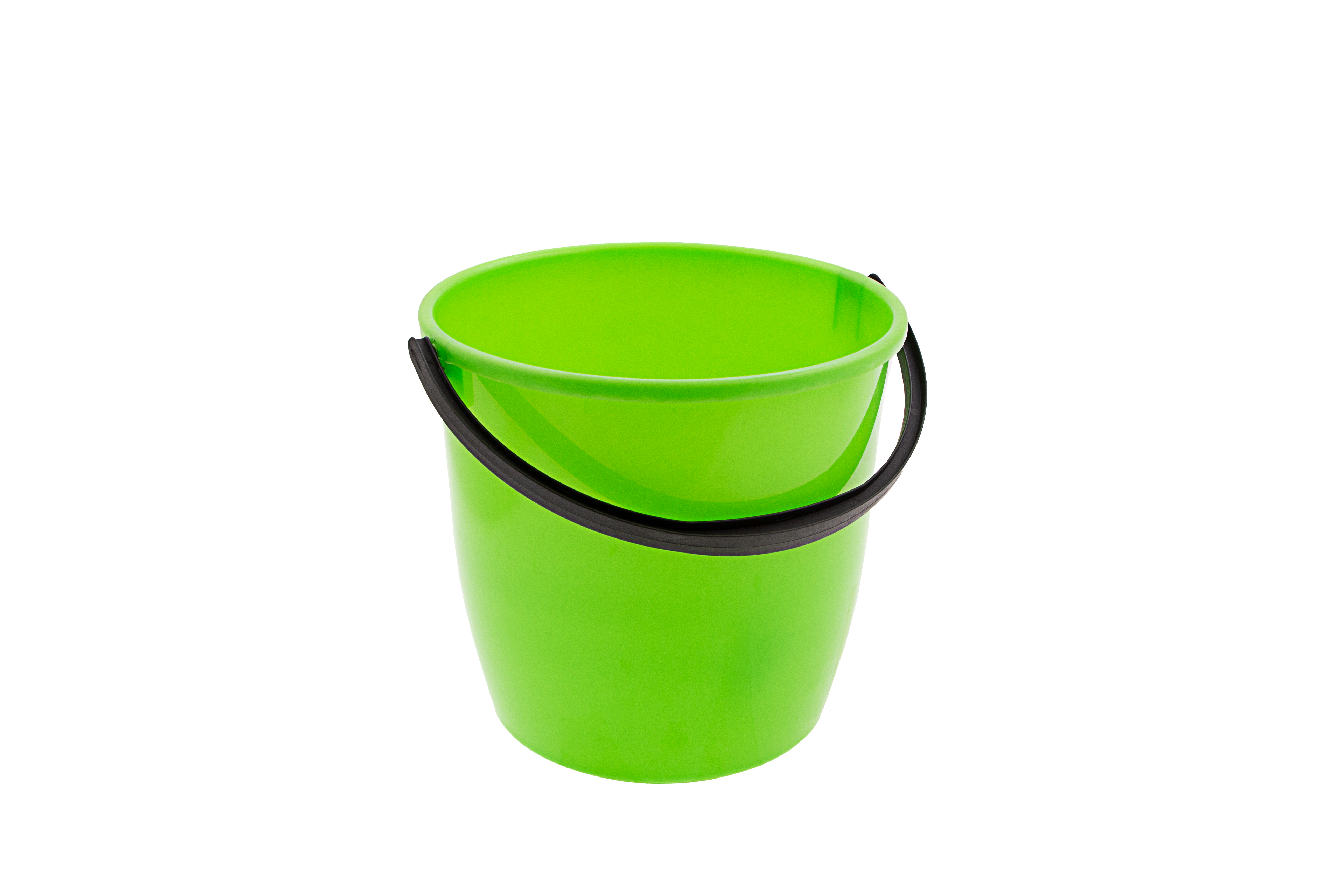 Ведро пластмассовое круглое 13 л, с крышкой, Light Elfe