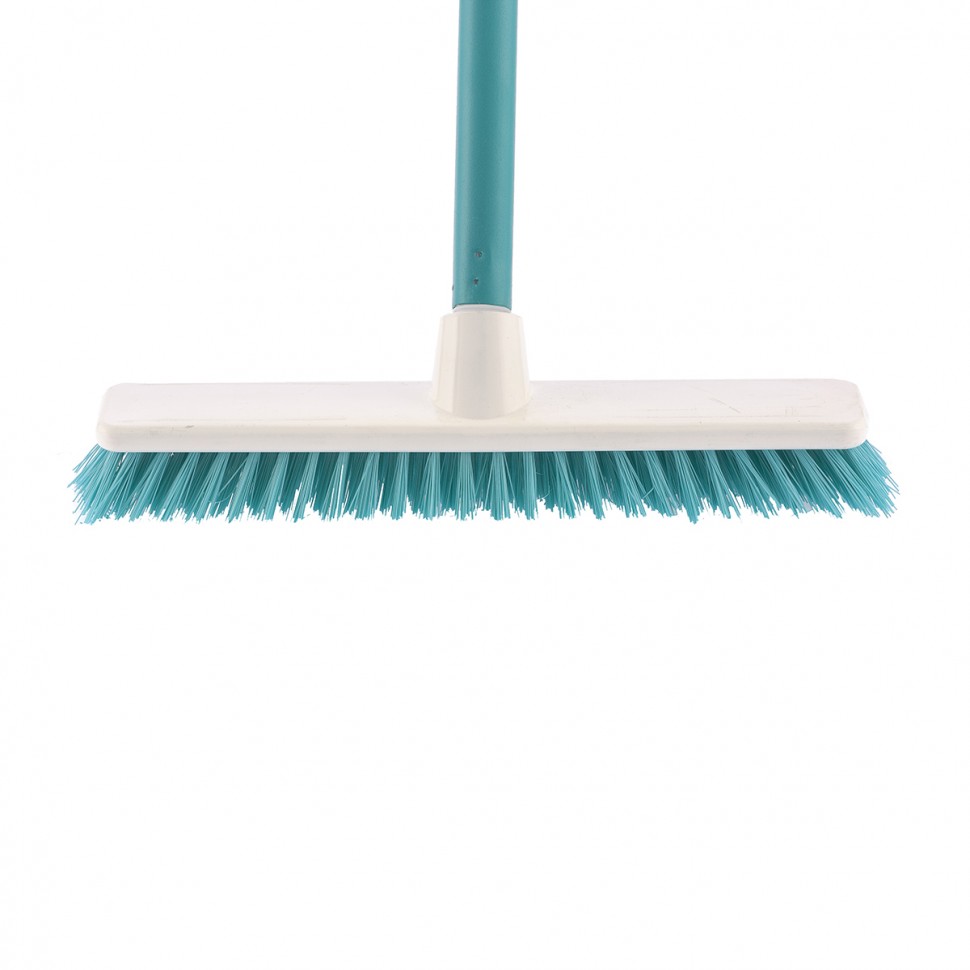 Щетка пластмассовая "Shrober" для чистки ковров 270 мм, бирюзовая, c черенком, 120 см, D 22 мм Elfe