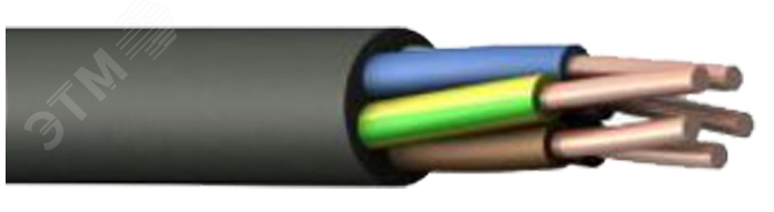 Кабель силовой ВВГнг(А)-LSLTx 5х10,0 ок (N,PE) - 0,66 кВ ТРТС
