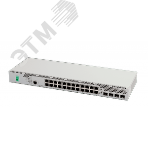 Коммутатор управляемый L3 24 порта 10/100/1000 Мб/с, 4хSFP, SFP+, 48В DC