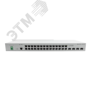 Коммутатор управляемый L2 24 порта 10/100/1000 Мб/с, 4хSFP, SFP+, 18-72В DС