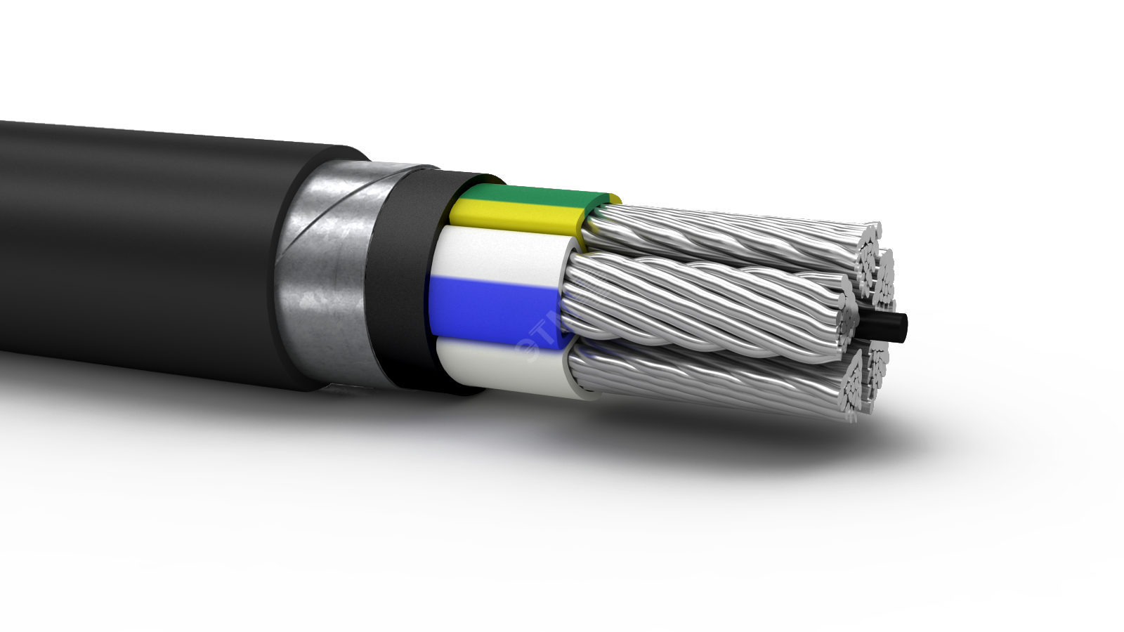 Кабель силовой АВБШв 5х95мс(N, PE)-1 ТРТС многопроволочный ВНИИКП