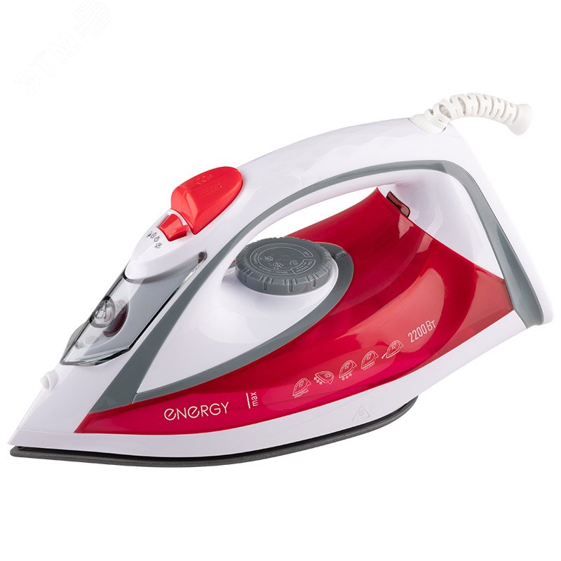 Утюг EN-353 на 2200 Вт, подошва - тефлоновая, цвет оранжевый