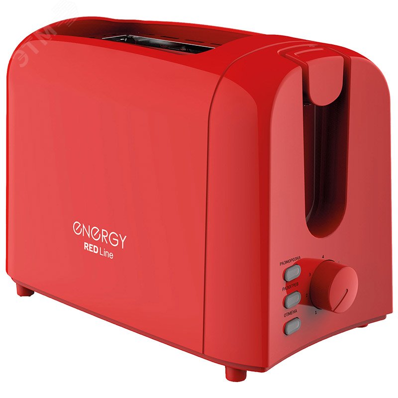 Тостер EN-261, 6 степеней прожарки, поддон для крошек, на 700 Вт, цвет красный