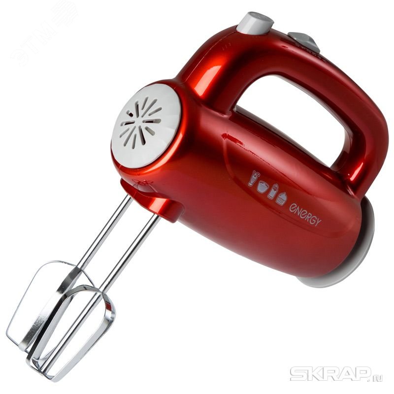 Миксер EN-295R на 300 Вт, 5 скоростей, цвет красный