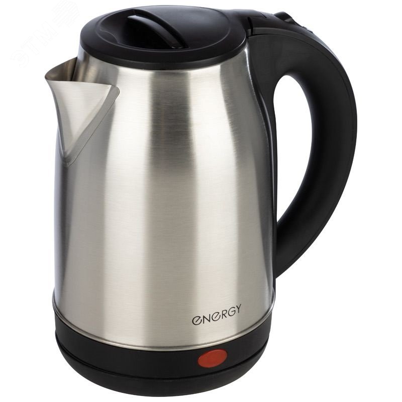 Чайник стальной E-201 на 1.8 л, основание - диск, цвет черный