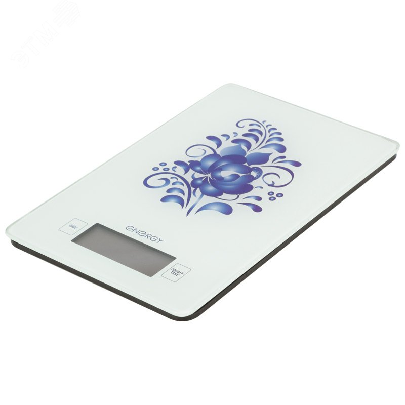 Весы кухонные электронные EN-423, рисунок ''Гжель''