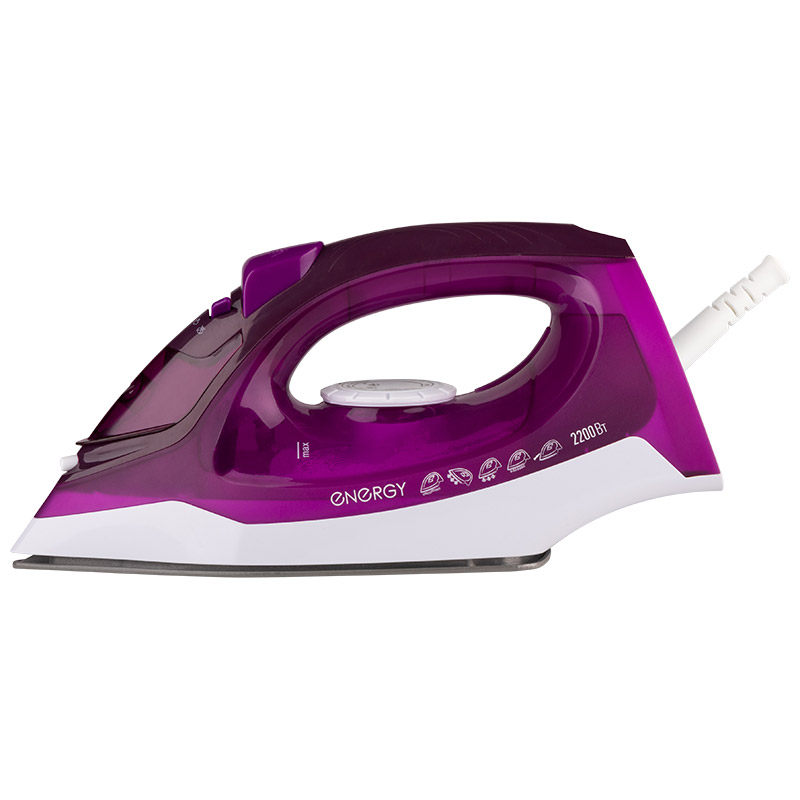 Утюг EN-352 на 2200 Вт, подошва - керамическая, цвет фиолетовый