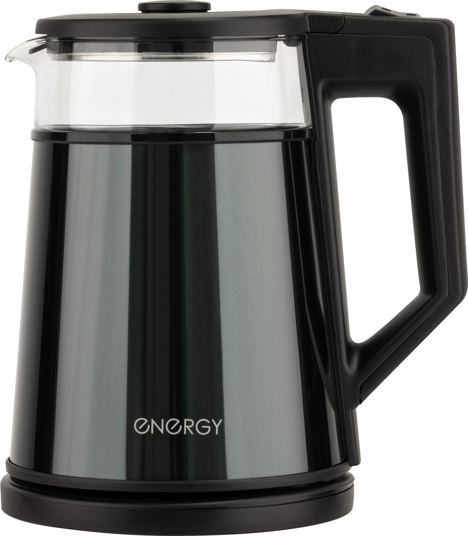 Чайник электрический E-200 на 1,2л, цвет серый, двойной корпус