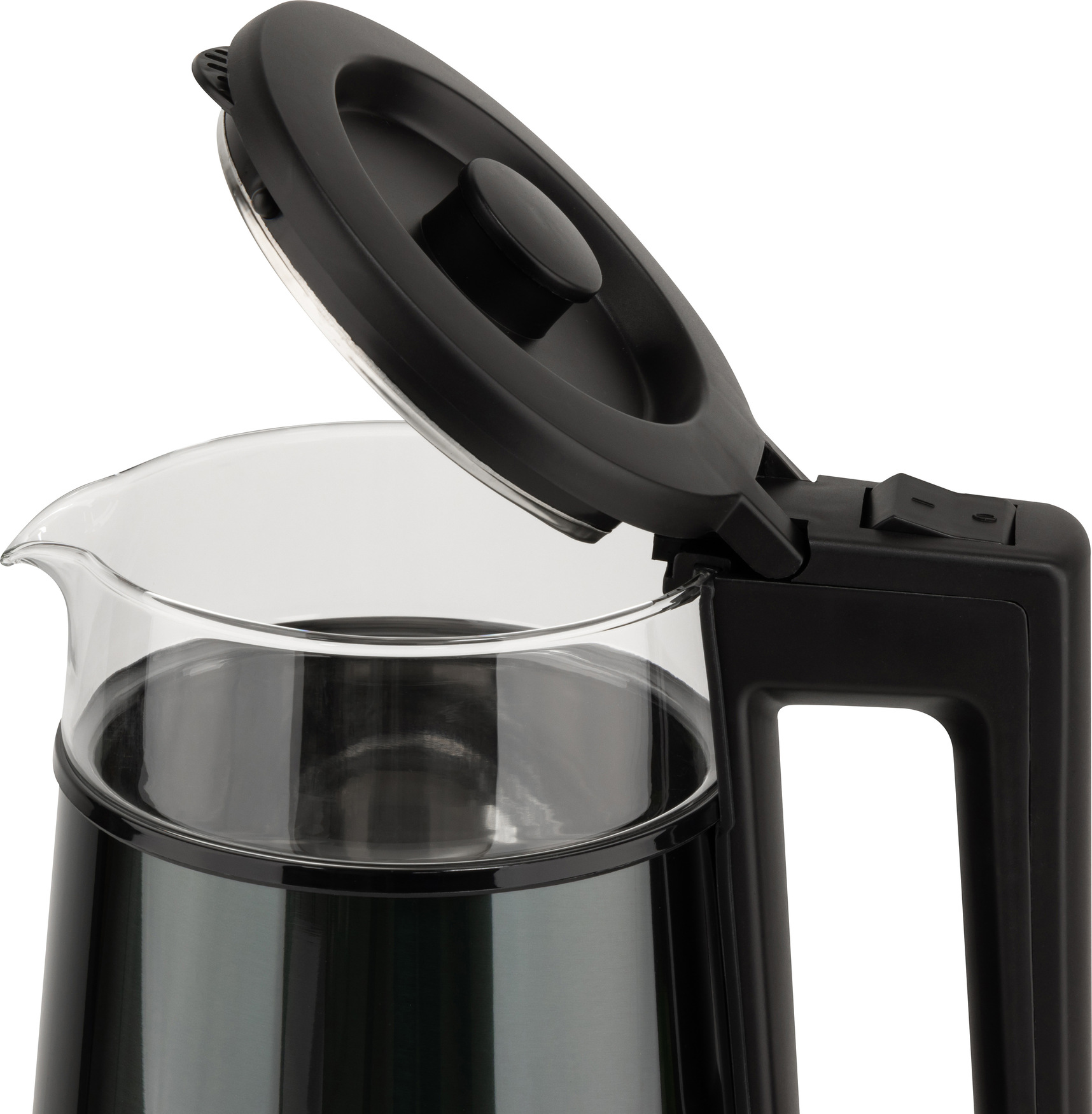 Чайник электрический E-200 на 1,2л, цвет серый, двойной корпус