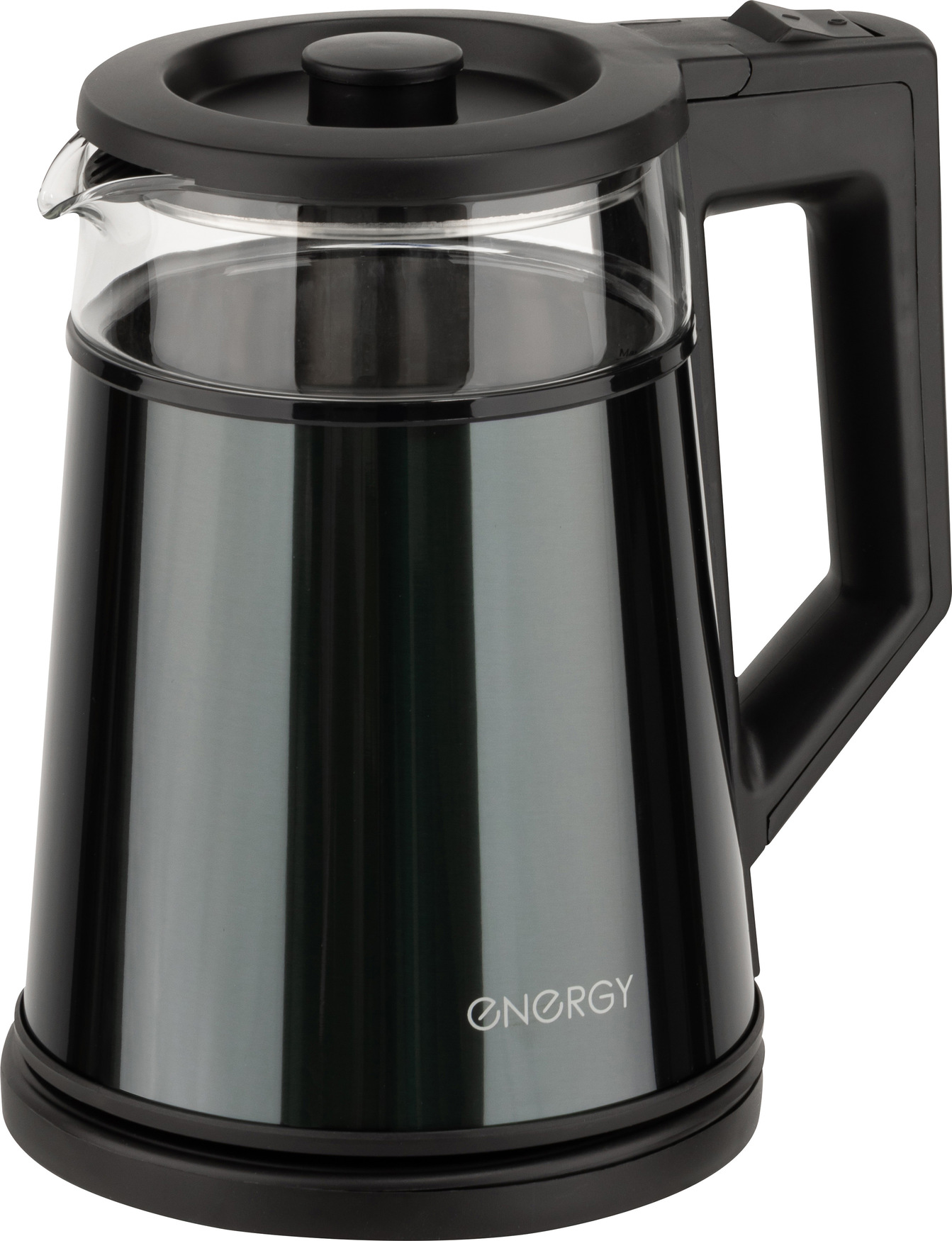 Чайник электрический E-200 на 1,2л, цвет серый, двойной корпус