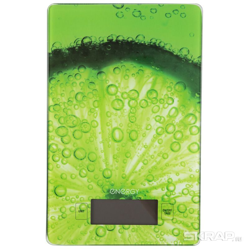 Весы кухонные электронные EN-423, рисунок ''Лайм''