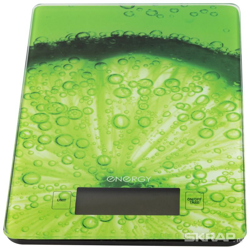 Весы кухонные электронные EN-423, рисунок ''Лайм''