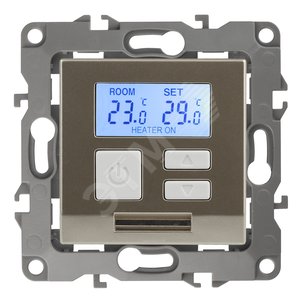 Терморегулятор универс.230В-Imax16А, Эра12, шампань,12-4111-04