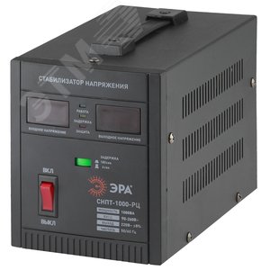 Стабилизатор напряжения переносной СНПТ-1000-РЦ цифровой дисплей 900-260В/220В, 1000ВА