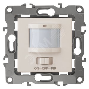 Датчик движения 3-проводной, 180-250В, 400Вт, Эра12, слоновая кость,12-4104-02