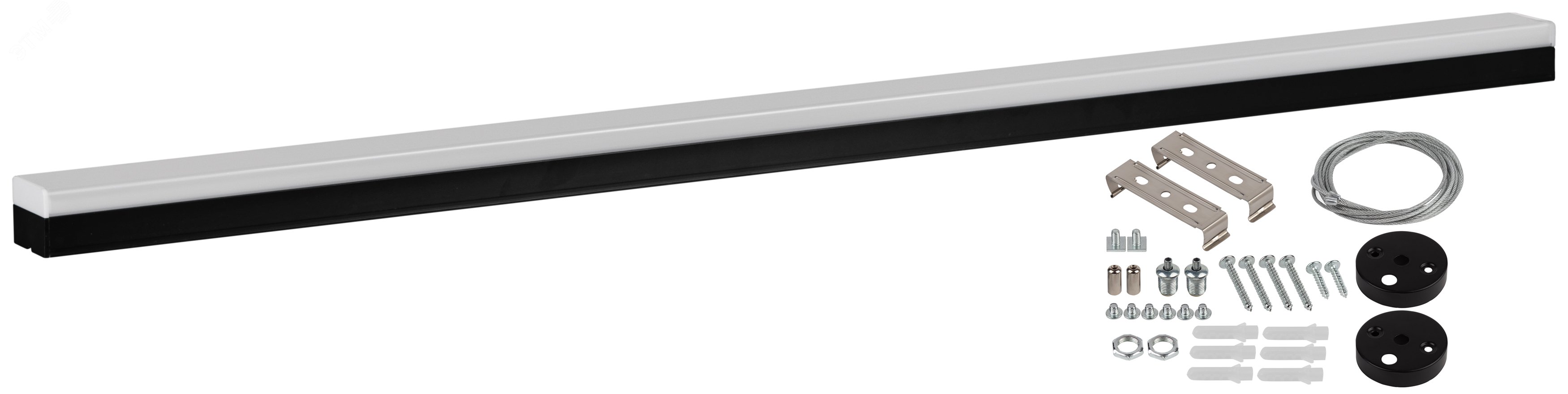 Светильник светодиодный линейный SML-12-WB-40K-В60 60Вт 4000K 5400Лм 70х1488х55 черный подвесной