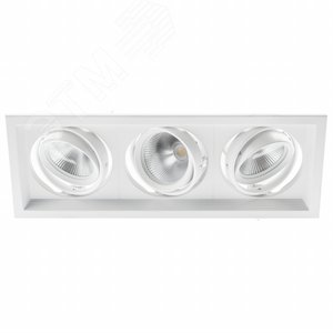 Светильник карданный встраиваемый SKD-13-36-40K-W09 3х9Вт 4000K 2430Лм 320х130х100