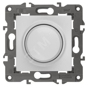 Светорегулятор поворотно-нажимной, 400ВА 230В, Эра Elegance, белый,14-4101-01