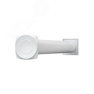 Клапан приточный КИВ D160 с внешним стенным выходом КФВ и устройством регулирования притока воздуха длина 1м