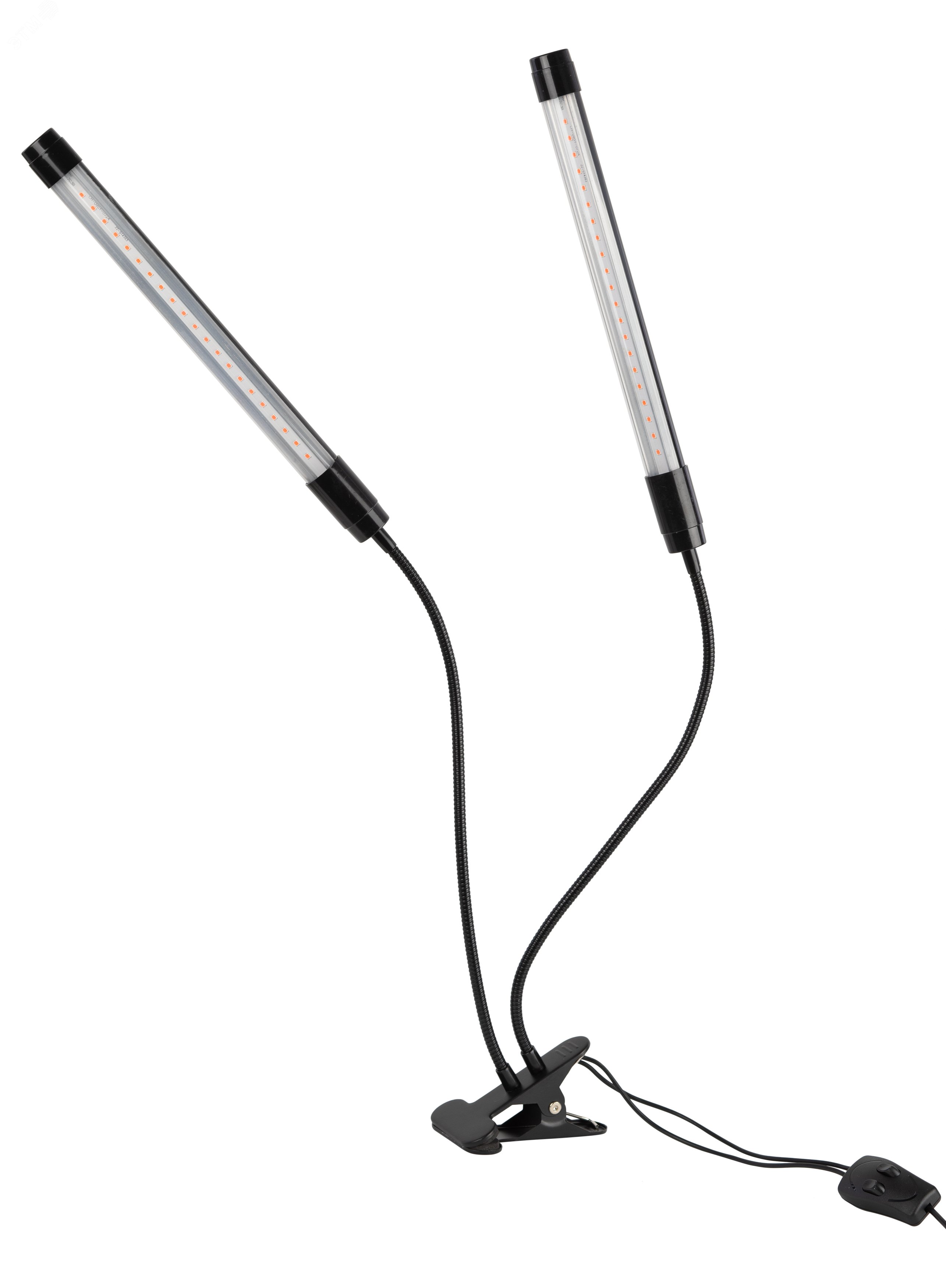 Светильник для растений на прищепке FITO-20W-АLED-N красно-синего спектра 12 Вт черный