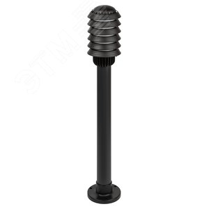 Садово-парковый светильник НТУ 01-60-015 Поллар напольный черный IP54 Е27 max60Вт h850мм