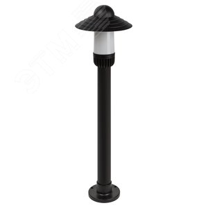 Светильник садово-парковый  НТУ 01-60-009 Поллар напольный черный IP54 Е27 max60Вт h860мм
