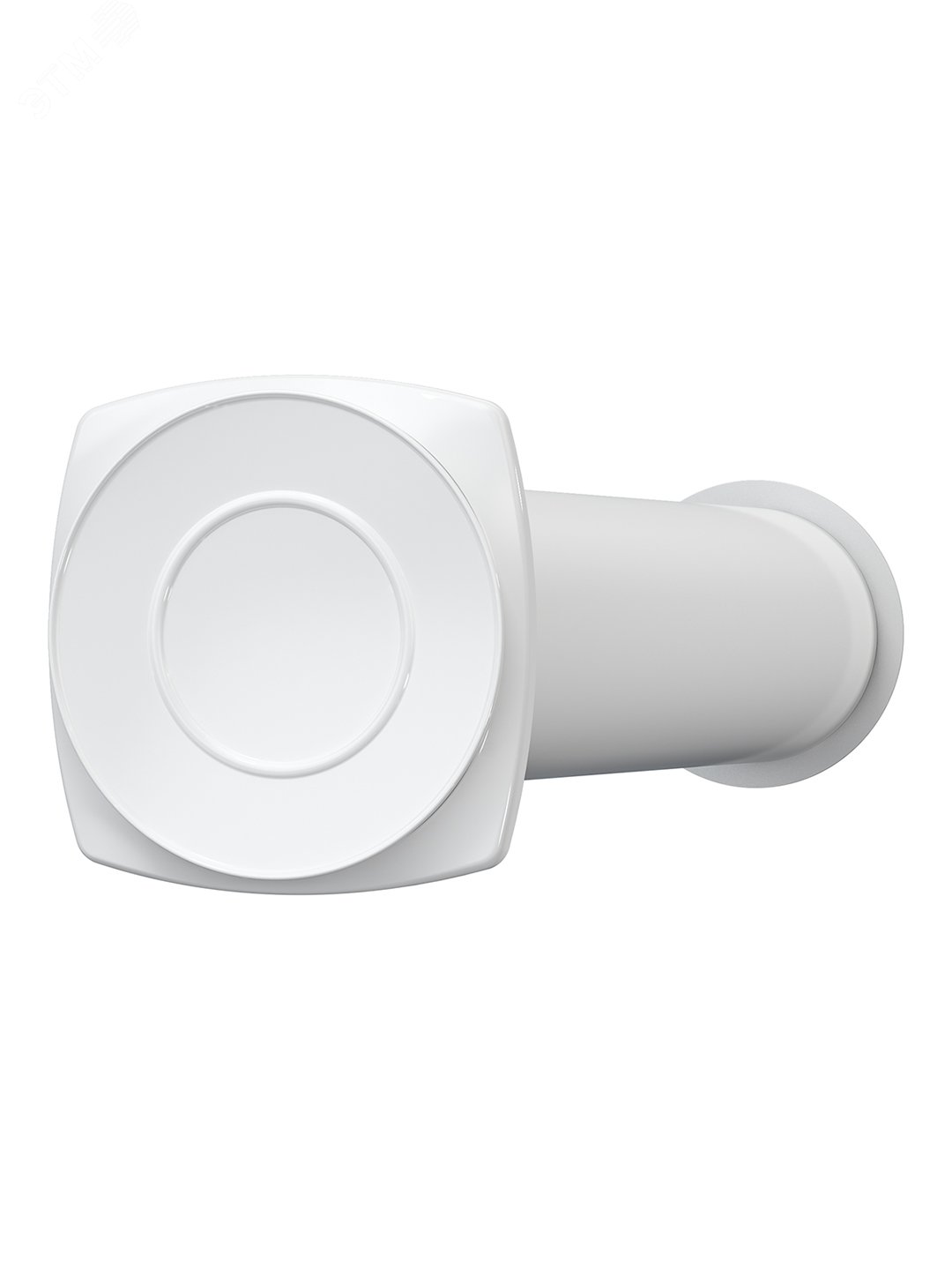 Клапан приточный КИВ D100 с внешней алюминевой решеткой РКМ и устройством регулирования притока воздуха