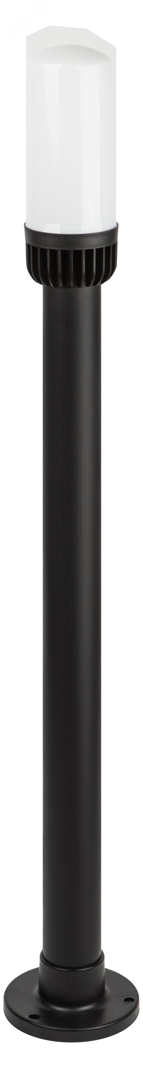 Садово-парковый светильник НТУ 01-60-013 Поллар напольный черный IP54 Е27 max60Вт h1040мм
