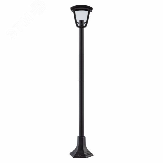 Светильник садово-парковый 6гран черный напольный 112см E27 IP44(У1) НТУ 07-40-004 Валенсия 3 (60)